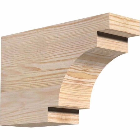 Ekena Millwork Mediterranean Smooth Rafter Tail, Douglas Fir, 3 1/2"W x 8"H x 12"L RFT04X08X12MED00SDF